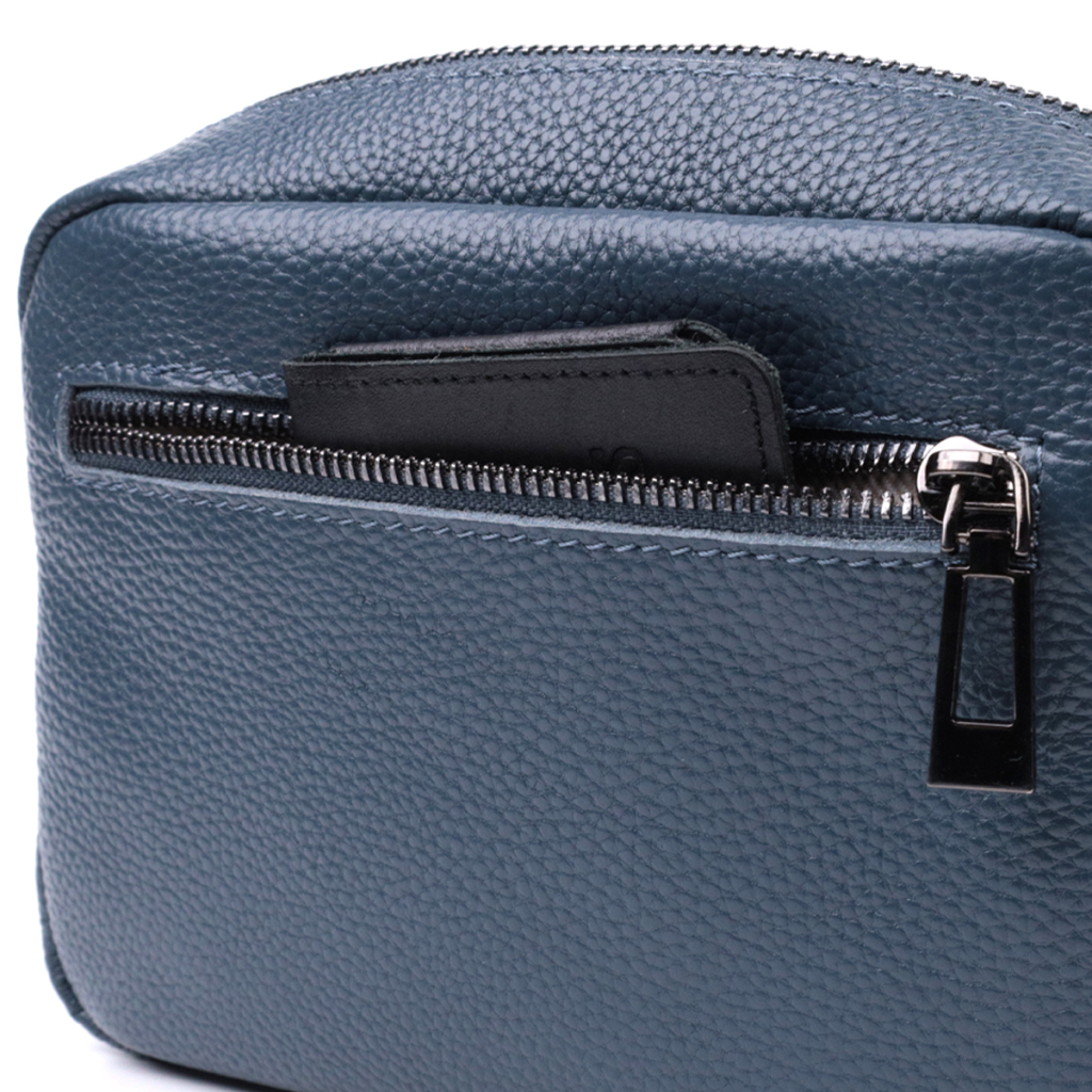 Сумка Vintage З натуральної шкіри Синя (22636) - зображення 7