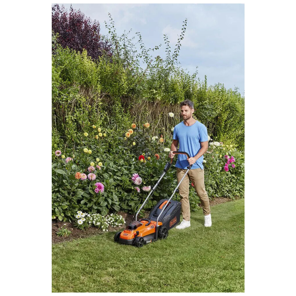 Газонокосарка Black&Decker акумуляторна 36 В, 2.5 Ач, 32 см, 2 АКБ та ЗП (BCMW3336L2) - изображение 11