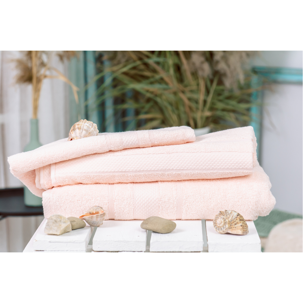 Рушник MirSon набір банних 5080 Elite SoftNess Peach 50х90, 70х140, 100х15 (2200003961003) - зображення 2