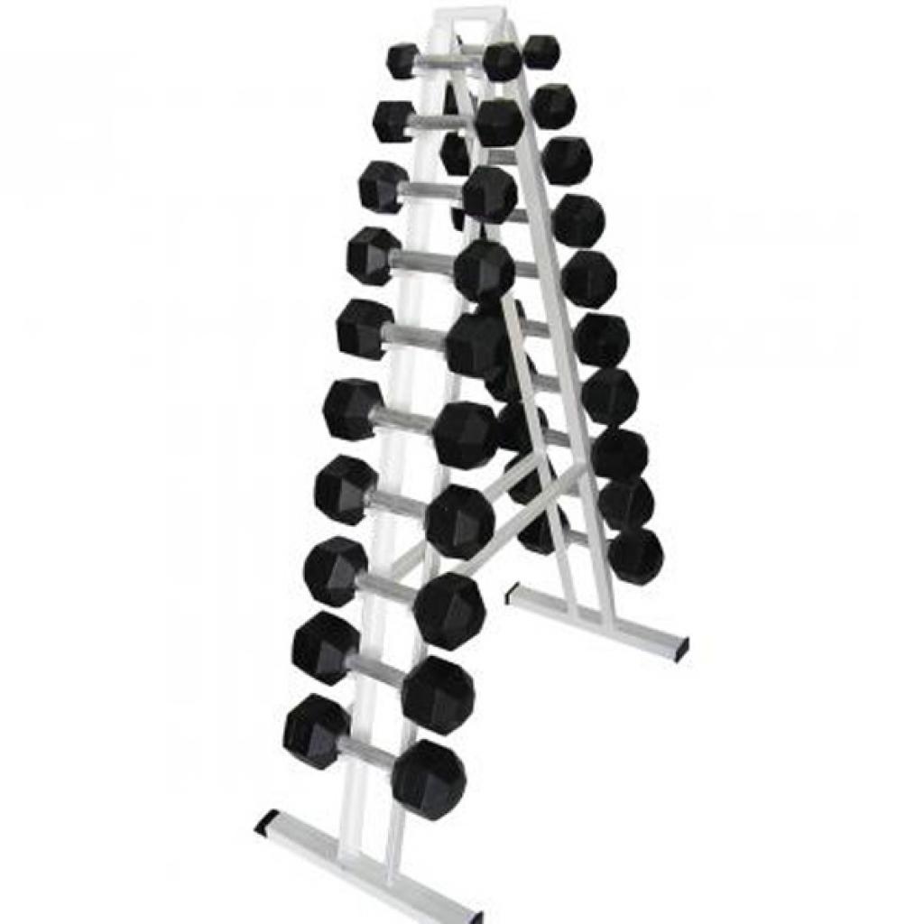 Гантельний набір Newt profi від 1 кг до 10 кг зі стійкою (NE-PS-111-011) - зображення 1