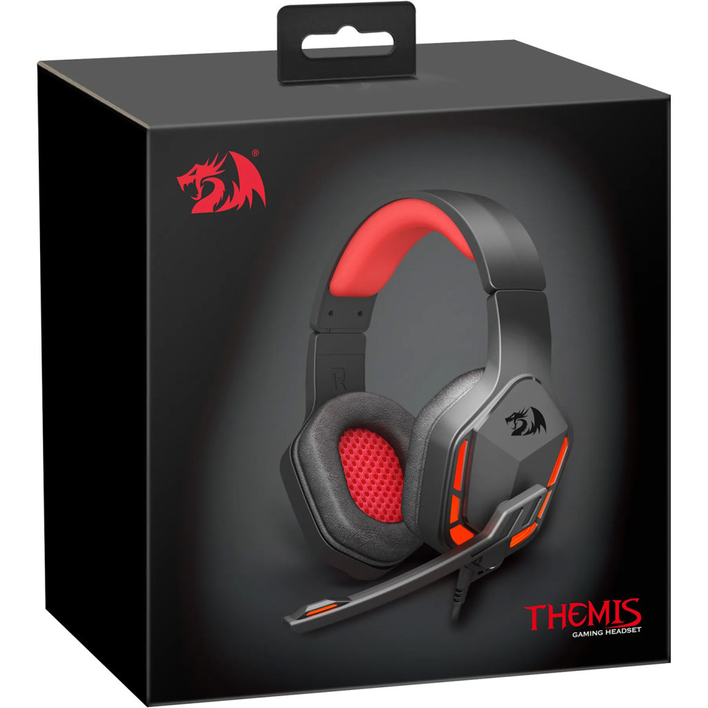 Навушники Redragon Themis H220 Black/Red (77662) - зображення 10