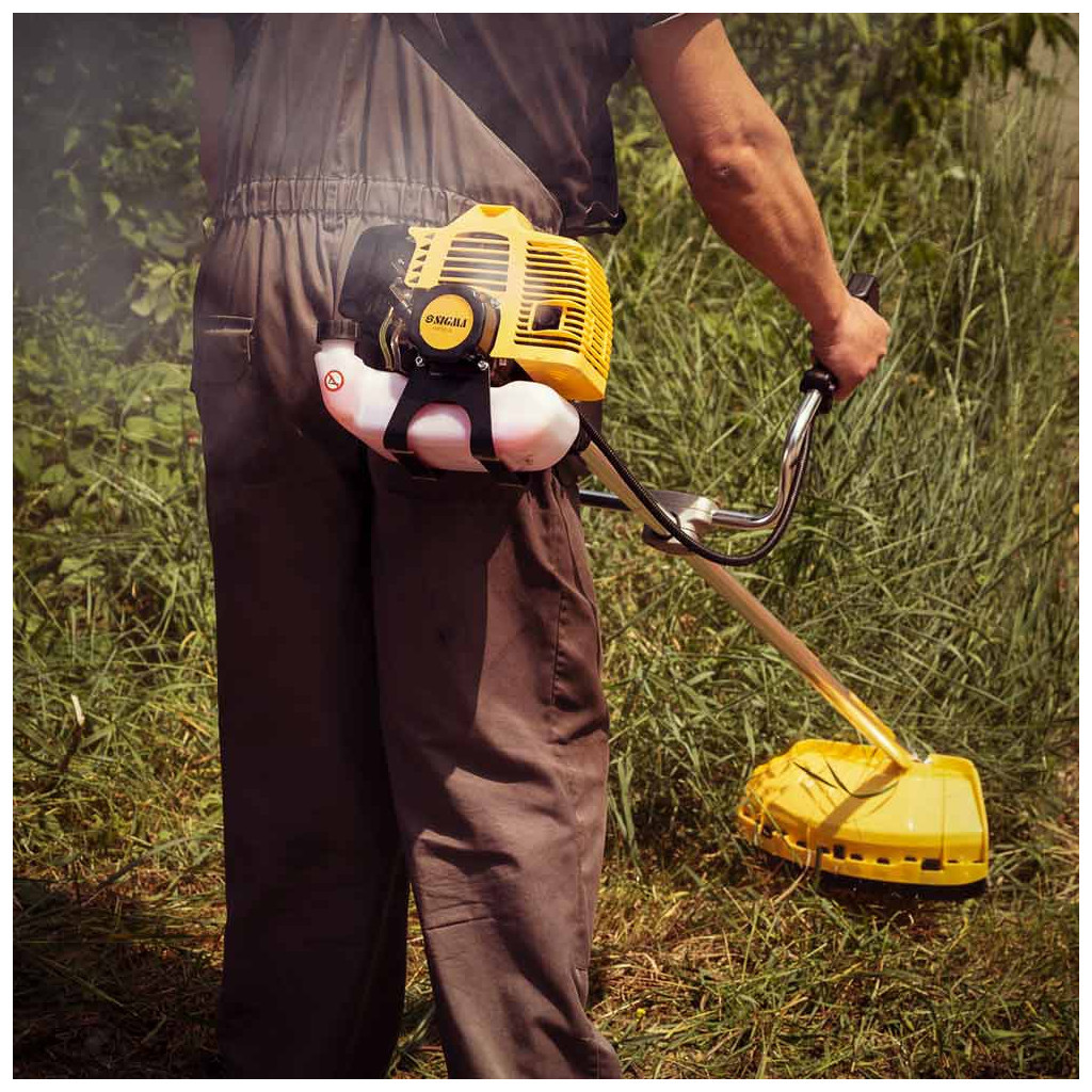 Тример садовий Sigma бензиновий 2.4кВт 43.0см, жорсткий вал U-ручка (5612601) - зображення 12