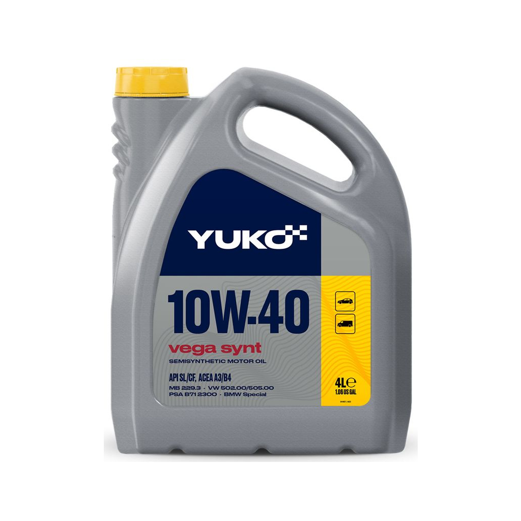 Моторна олива Yuko VEGA SYNT 10W-40 4л (4820070241228) - зображення 1