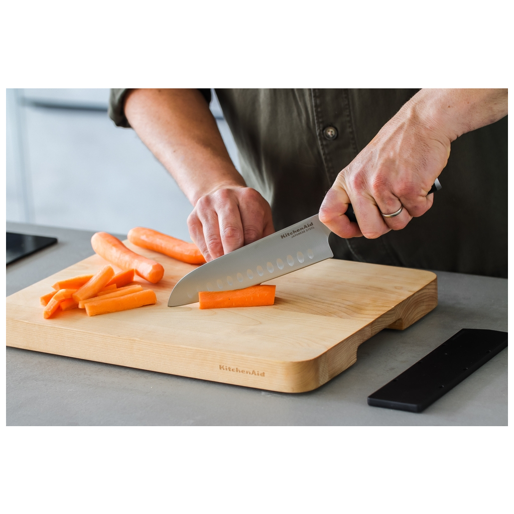 Кухонний ніж KitchenAid Coreline Сантоку з захисним чохлом для леза, 18 см (KOG7IKSSOHOBA) - изображение 8