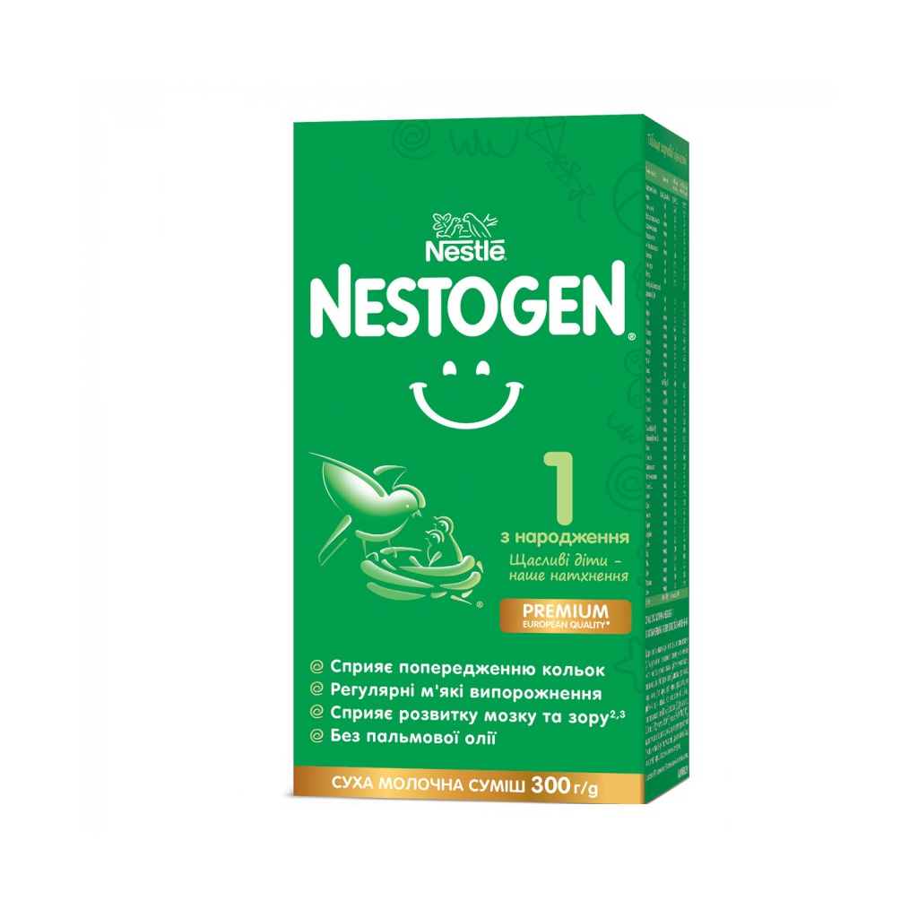 Дитяча суміш Nestogen 1 з лактобактеріями L. Reuteri з народження 300 г (7613287103703) - зображення 1