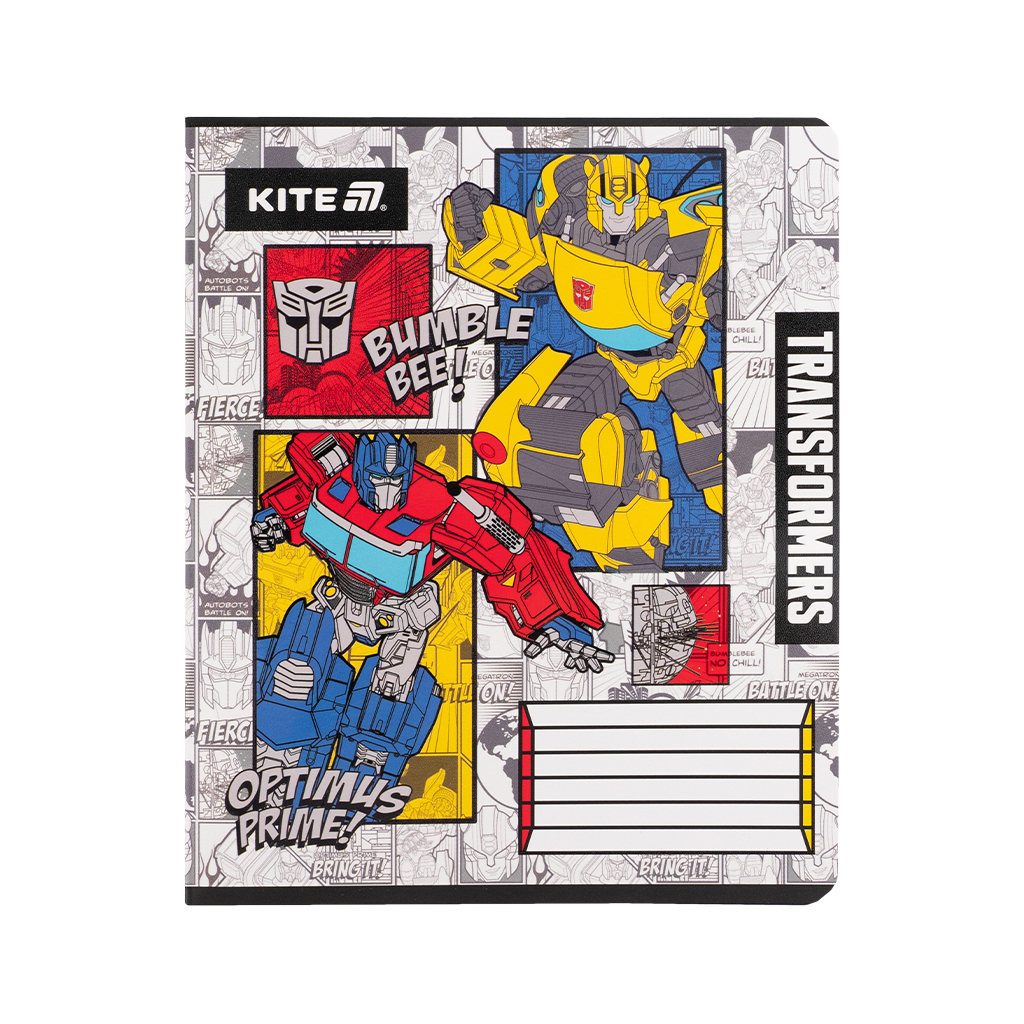 Зошит Kite Transformers, 12 аркушів, клітинка (TF25-232) - зображення 8