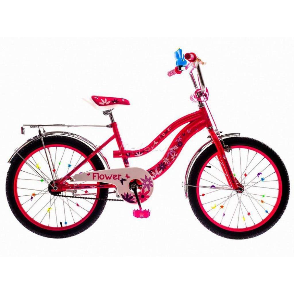 Велосипед Formula 20" FLOWER рама-13" 2019 червоний з багажником (OPS-FRK-20-066) - зображення 1