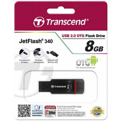 USB флеш накопичувач Transcend 8GB JetFlash OTG 340 USB 2.0 (TS8GJF340) - зображення 5