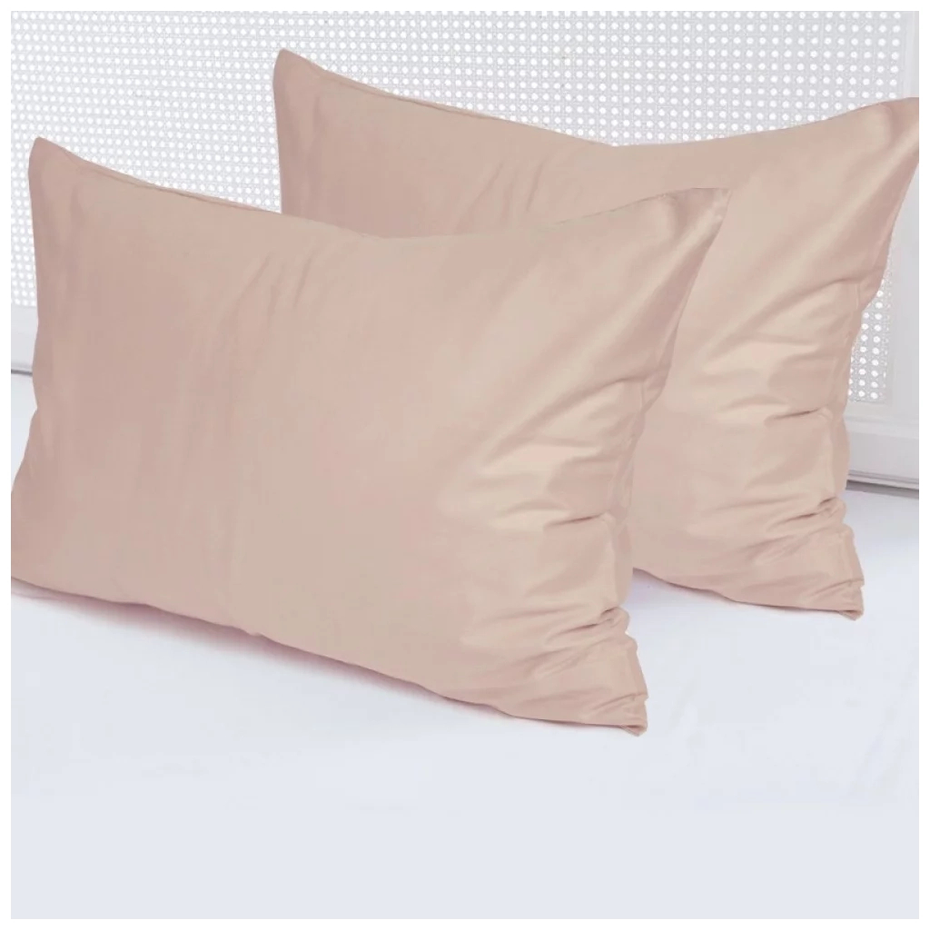 Наволочка Ярослав Сатин бежева 01 50х70 2шт (39736) - зображення 1