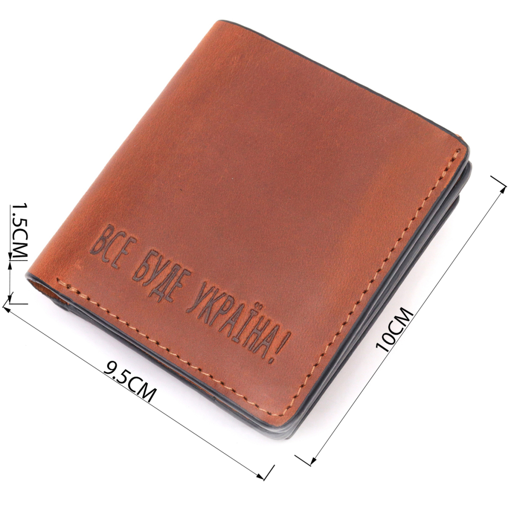 Гаманець Grande Pelle Шкіряний Світло-коричневий (16744) - зображення 3