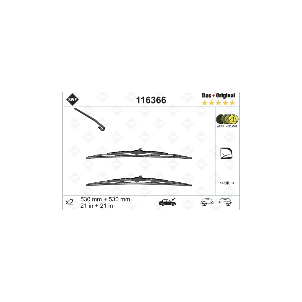 Щітка склоочисника SWF 116366 - зображення 1
