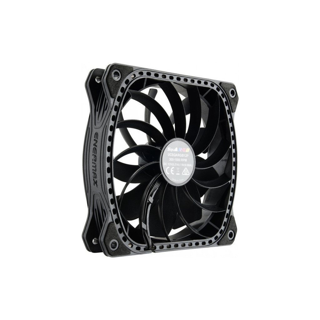Кулер до корпусу Enermax SQUA RGB 3x 120 mm (3 PACK) (UCSQARGB12P-BP3) - зображення 5