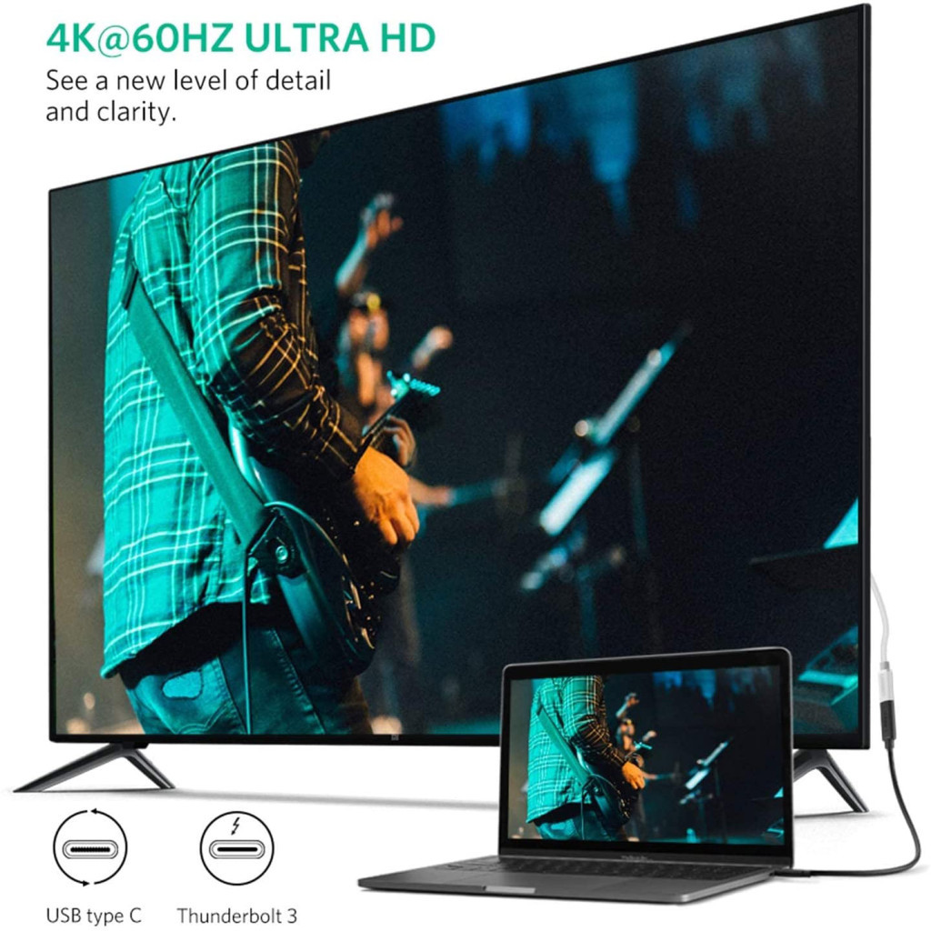 Дата кабель USB-C to USB-C 1.0m USB 3.1Gen2 100W US353 Black Ugreen (10387) - зображення 5