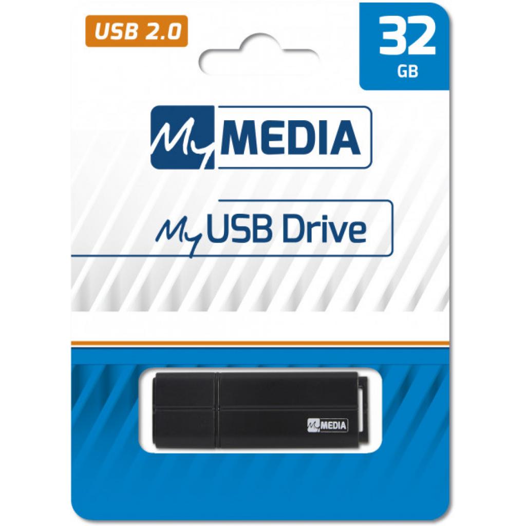 USB флеш накопичувач MyMedia 32GB Black USB 2.0 (69262) - зображення 4