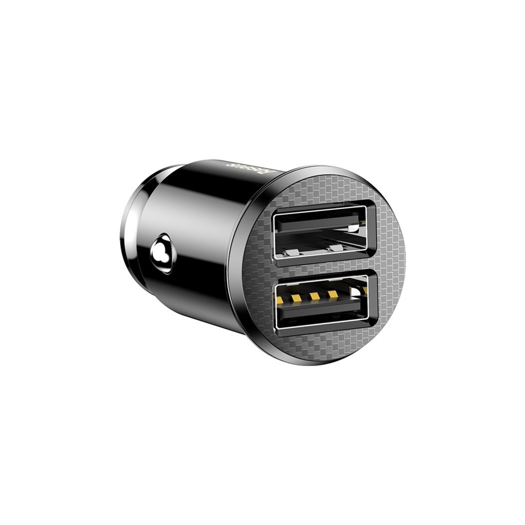 Зарядний пристрій Baseus Grain Car Charger USB-A Black (CCALL-ML01) - зображення 2
