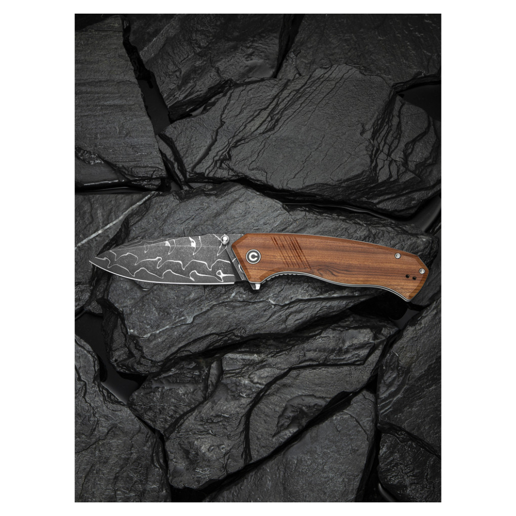 Ніж Civivi Placoid, Wood, Damascus (C23079-DS1) - зображення 10