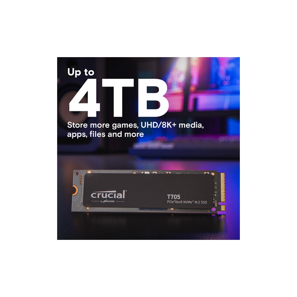 Накопичувач SSD M.2 2280 2TB T705 Micron (CT2000T705SSD3) - зображення 3