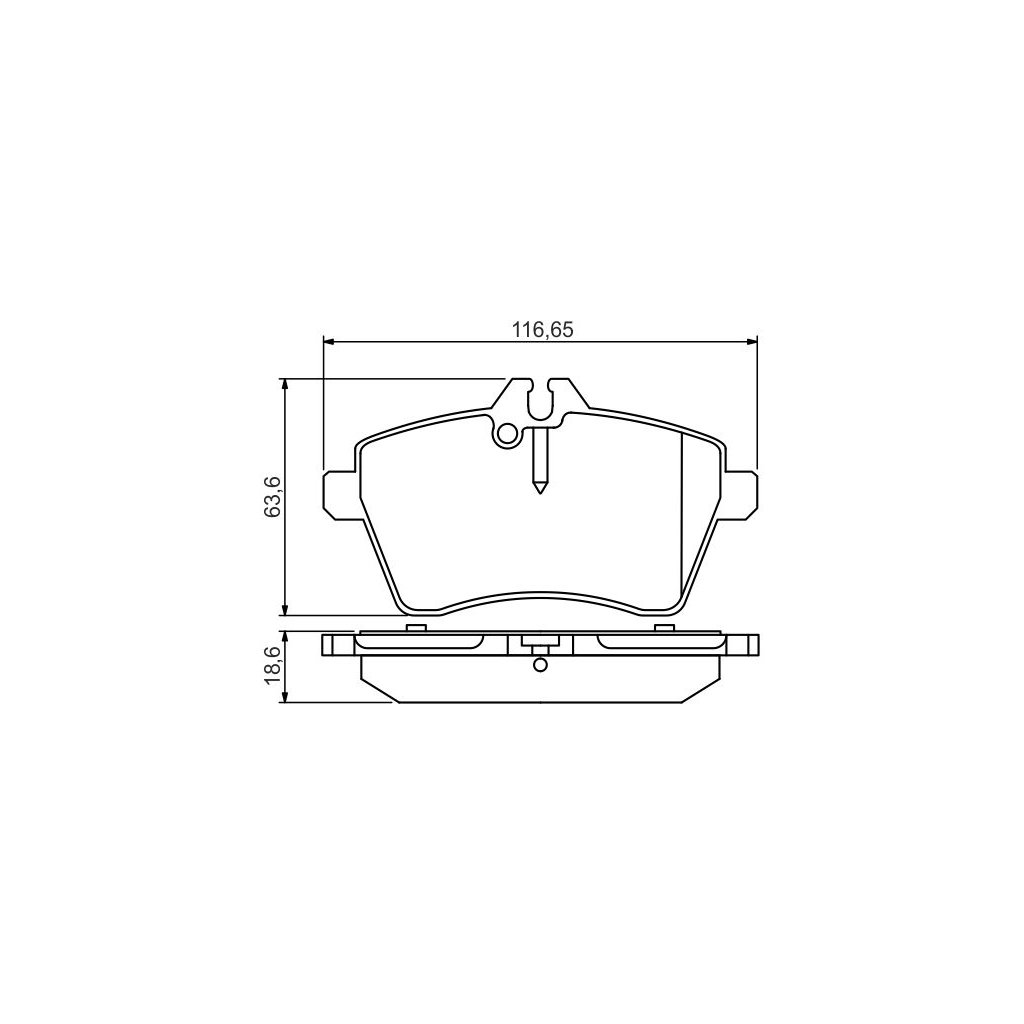 Гальмівні колодки Bosch 0 986 495 273 - зображення 1