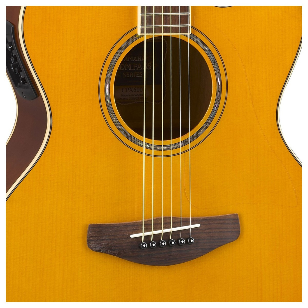 Гітара електроакустична Yamaha CPX600 Vintage Tint - зображення 5