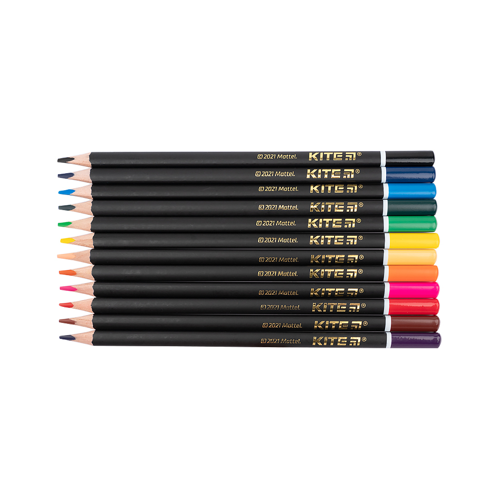 Олівці кольорові Kite Hot Wheels тригранні 12 шт (HW21-058) - зображення 4