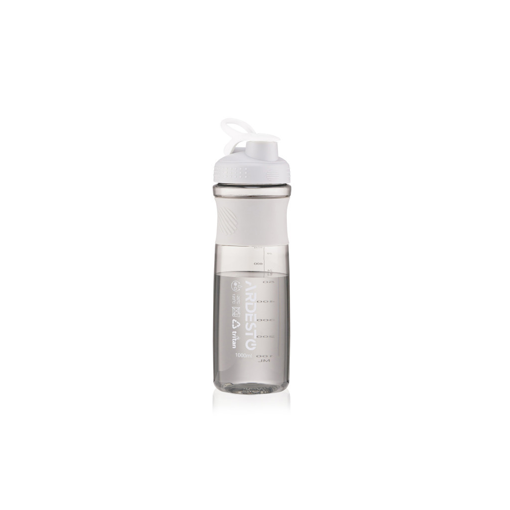 Пляшка для води Ardesto Smart Bottle 1000 мл Grey (AR2204TG) - зображення 5