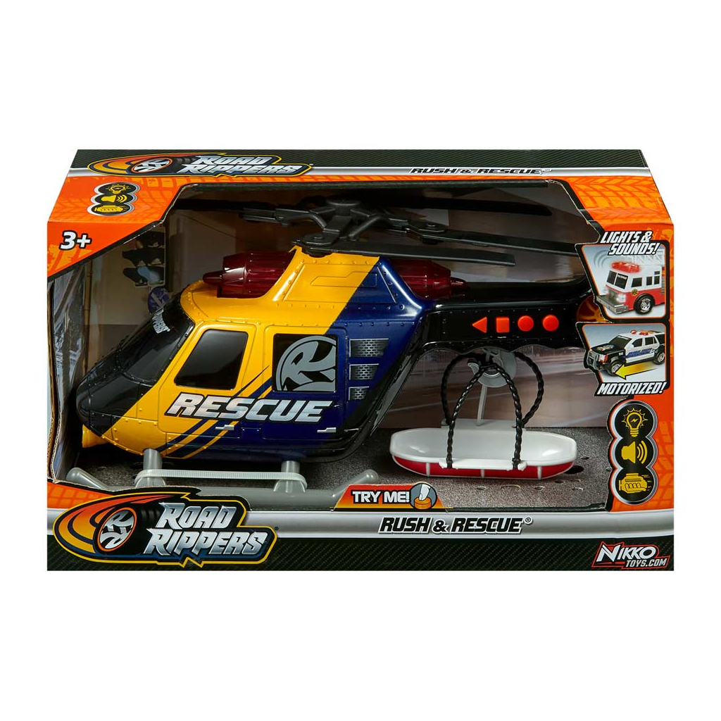 Машина Road Rippers Rush and rescue Гелікоптер моторизована (20154) - изображение 4