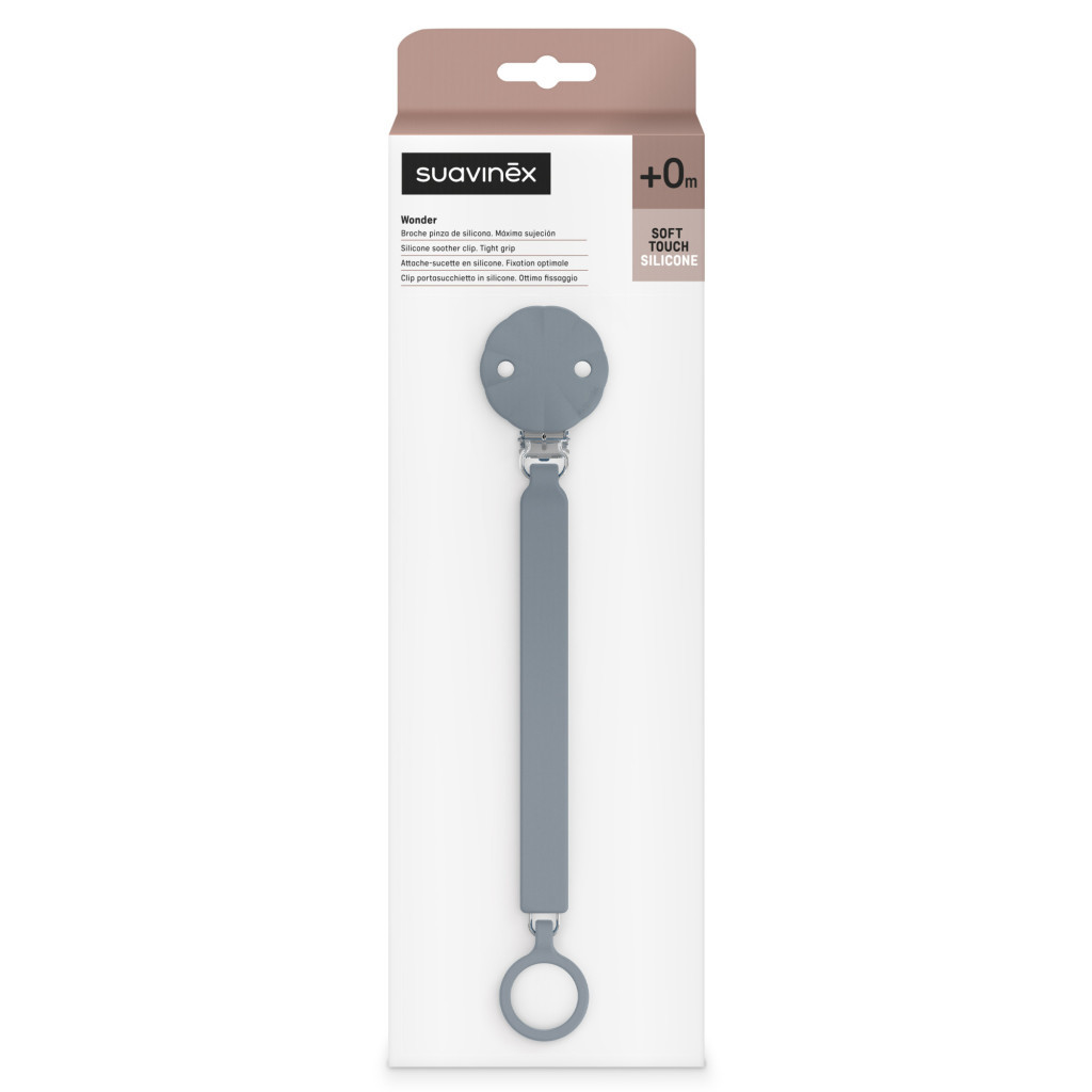 Кліпса для пустушок Suavinex Wonder блакитна (402549) - зображення 5