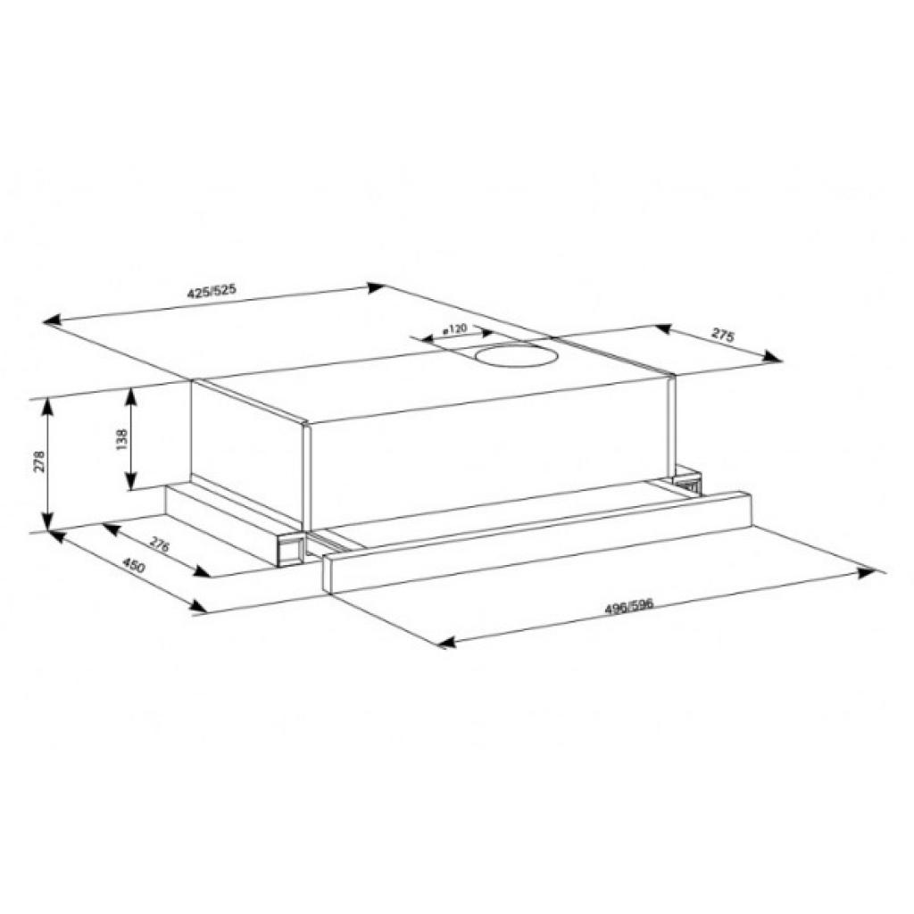 Витяжка кухонна Eleyus LOTUS 470 60 WH (LOTUS47060WH) - зображення 9