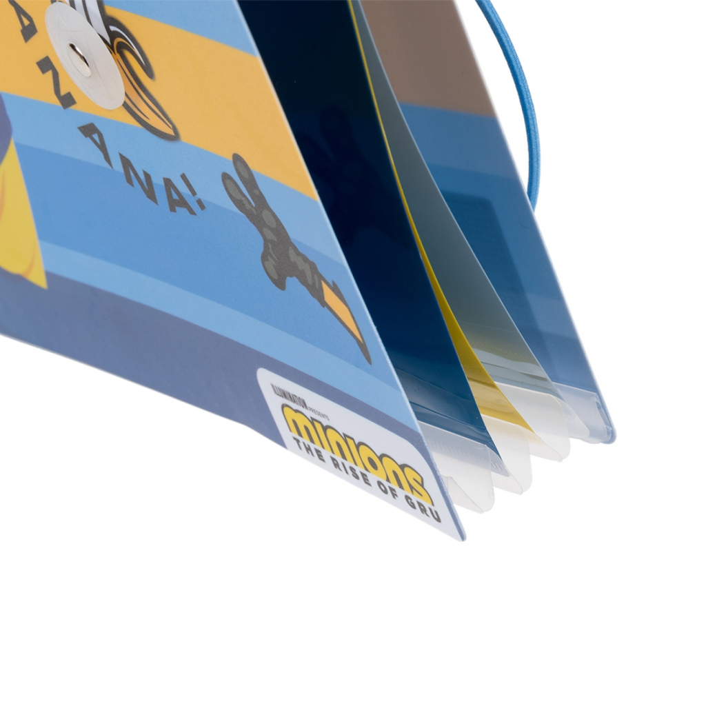 Папка на резинках Yes A4 з трьома роздільниками Minions (492100) - зображення 4