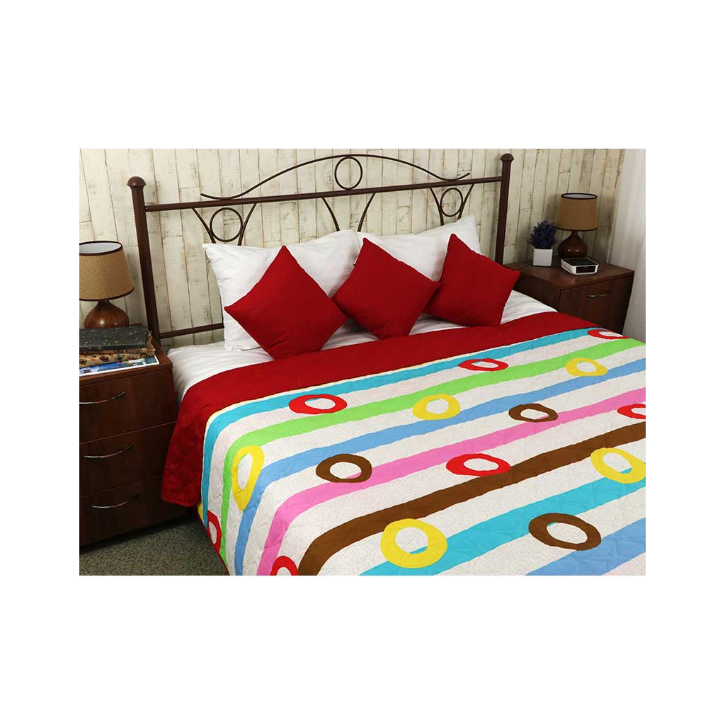 Покривало Руно двостороннє Червоні фарби 212х240 см (329.52У_Червоні Барви) - зображення 1