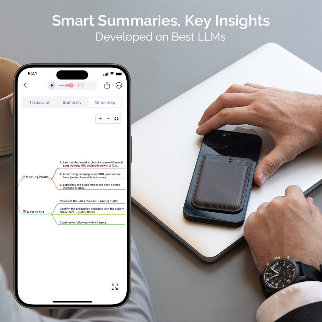 Цифровий диктофон PLAUD AI Note Silver (NB-100-SI) - picture 4