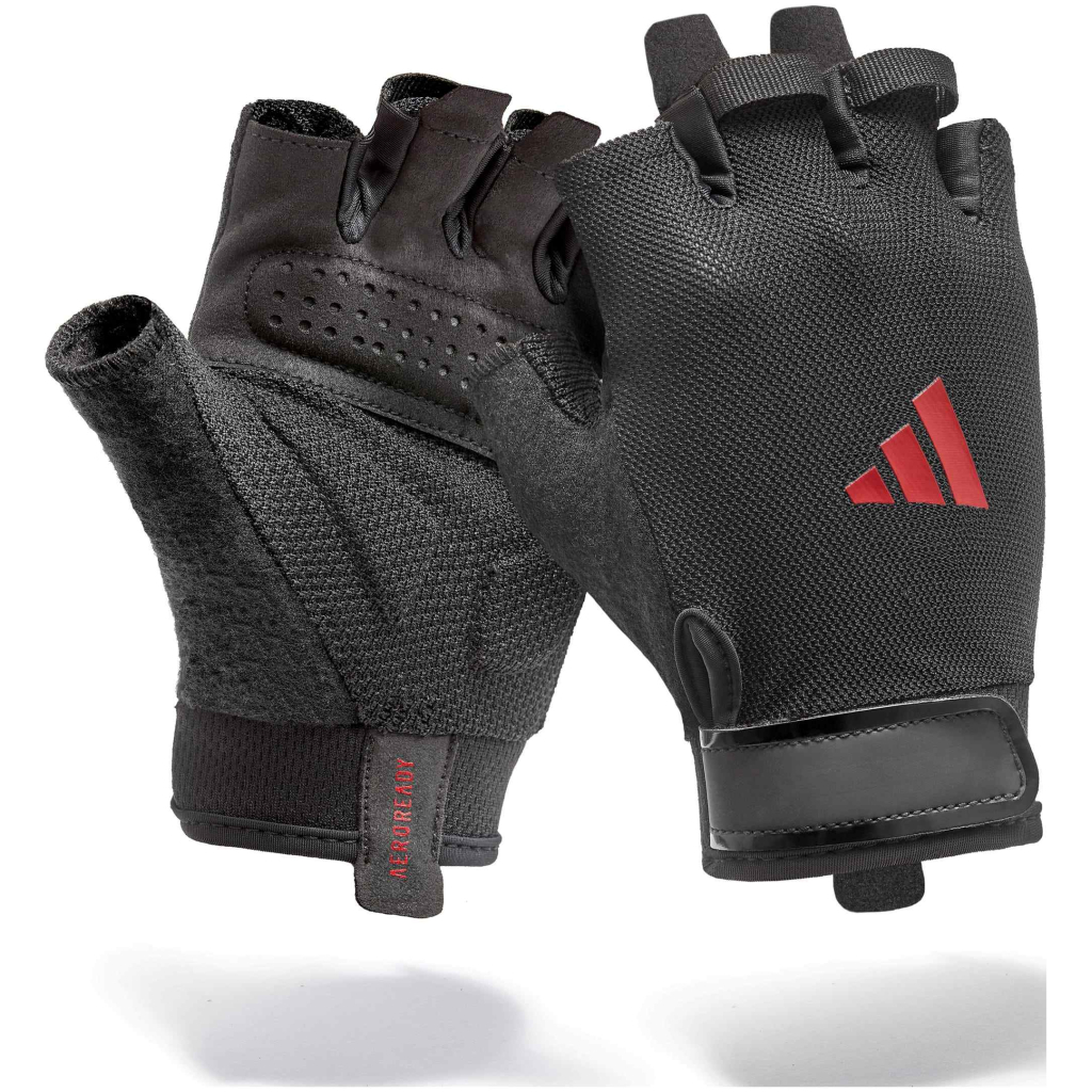Рукавички для фітнесу Adidas Essential Training Gloves ADGB-15000RD чорний, червоний XS (885652027755) - зображення 5