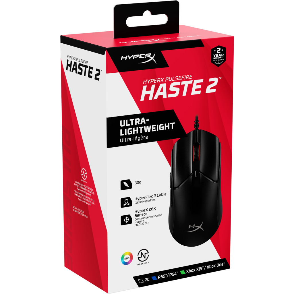 Мишка HyperX Pulsefire Haste 2 USB Black (6N0A7AA) - зображення 10