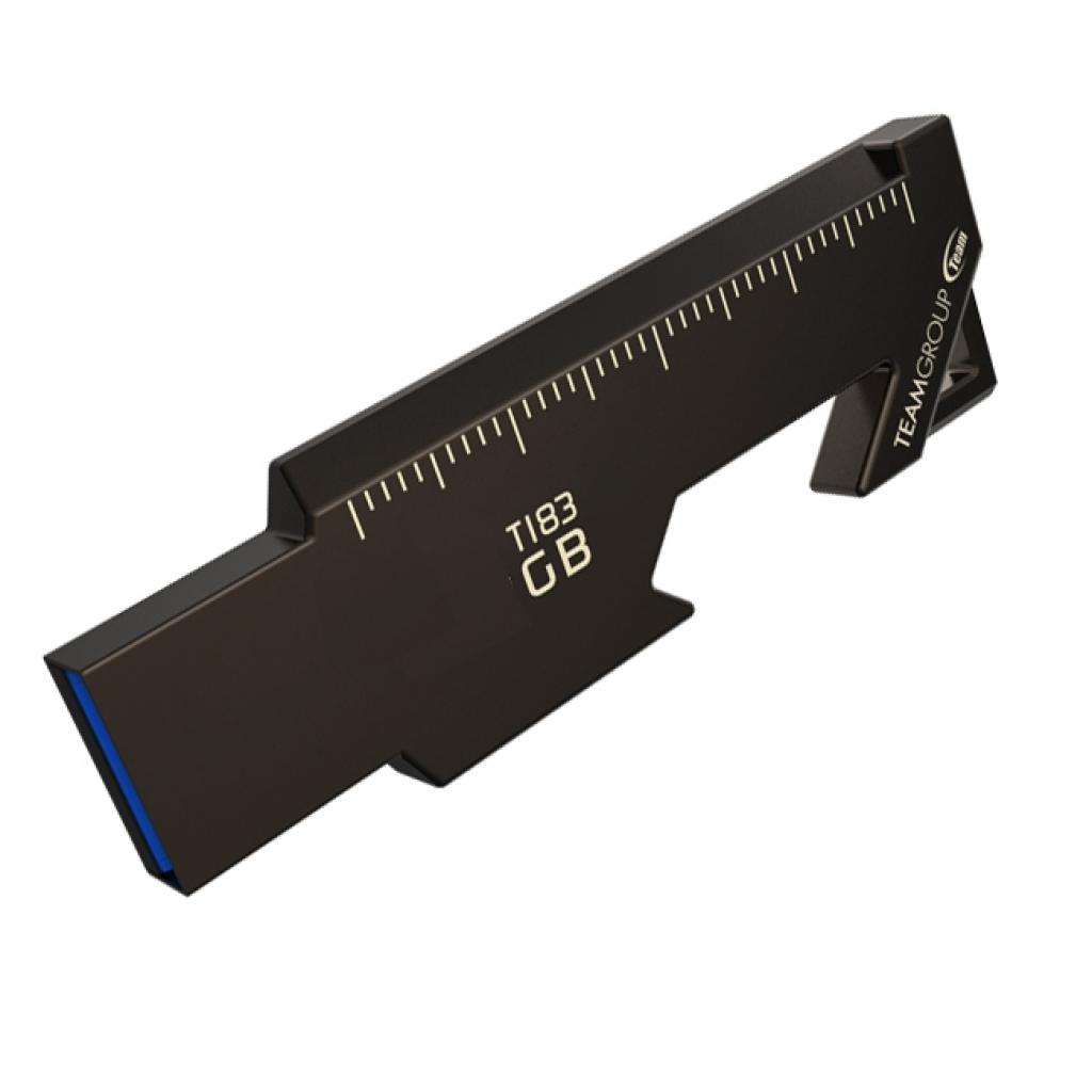 USB флеш накопичувач Team 128GB T183 Black USB 3.1 (TT1833128GF01) - зображення 3