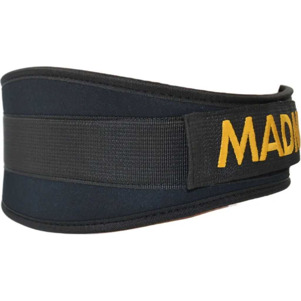 Атлетичний пояс MadMax MFB-313 Body Conform неопреновий Black M (MFB-313_M) - зображення 5