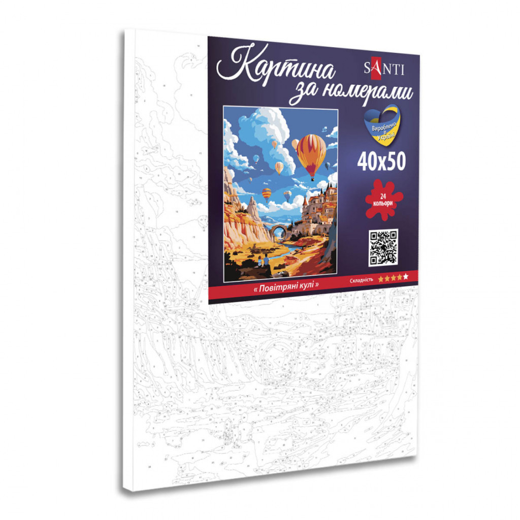 Картина по номерам Santi Повітряні кулі 40х50 см (954773) - зображення 2