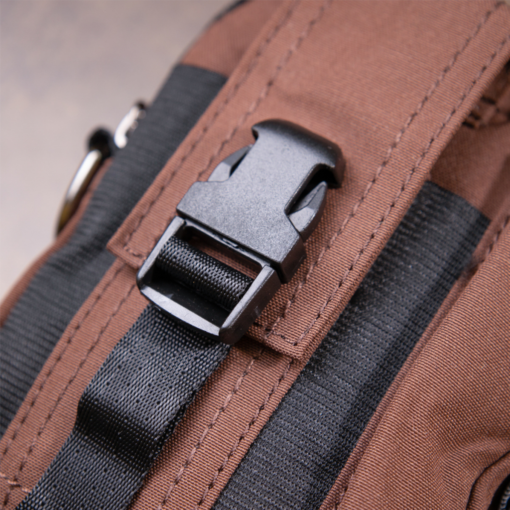 Сумка Vintage На пояс нейлон Коричнева (20648) - зображення 9