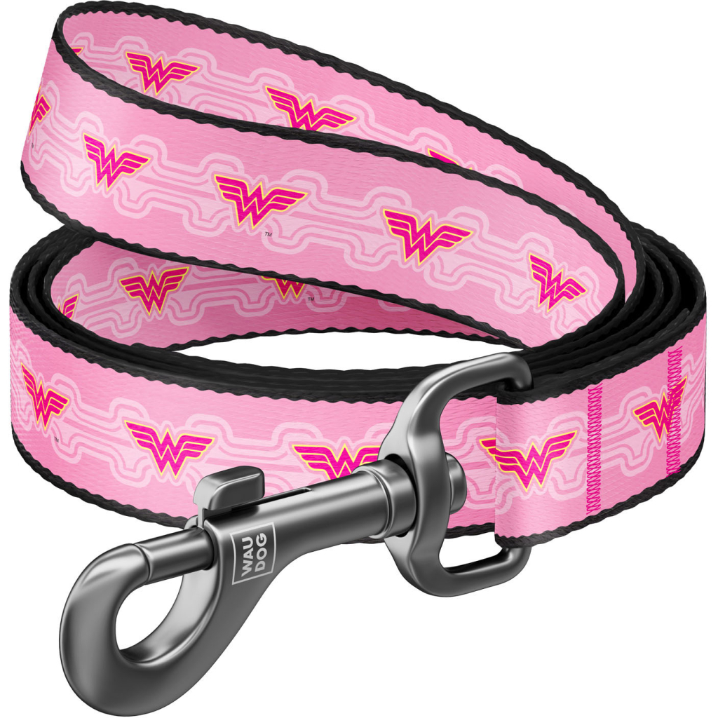 Повідець для собак WAUDOG Nylon "Чудо-жінка 1" S Ш 15 мм (0115-2015) - зображення 1