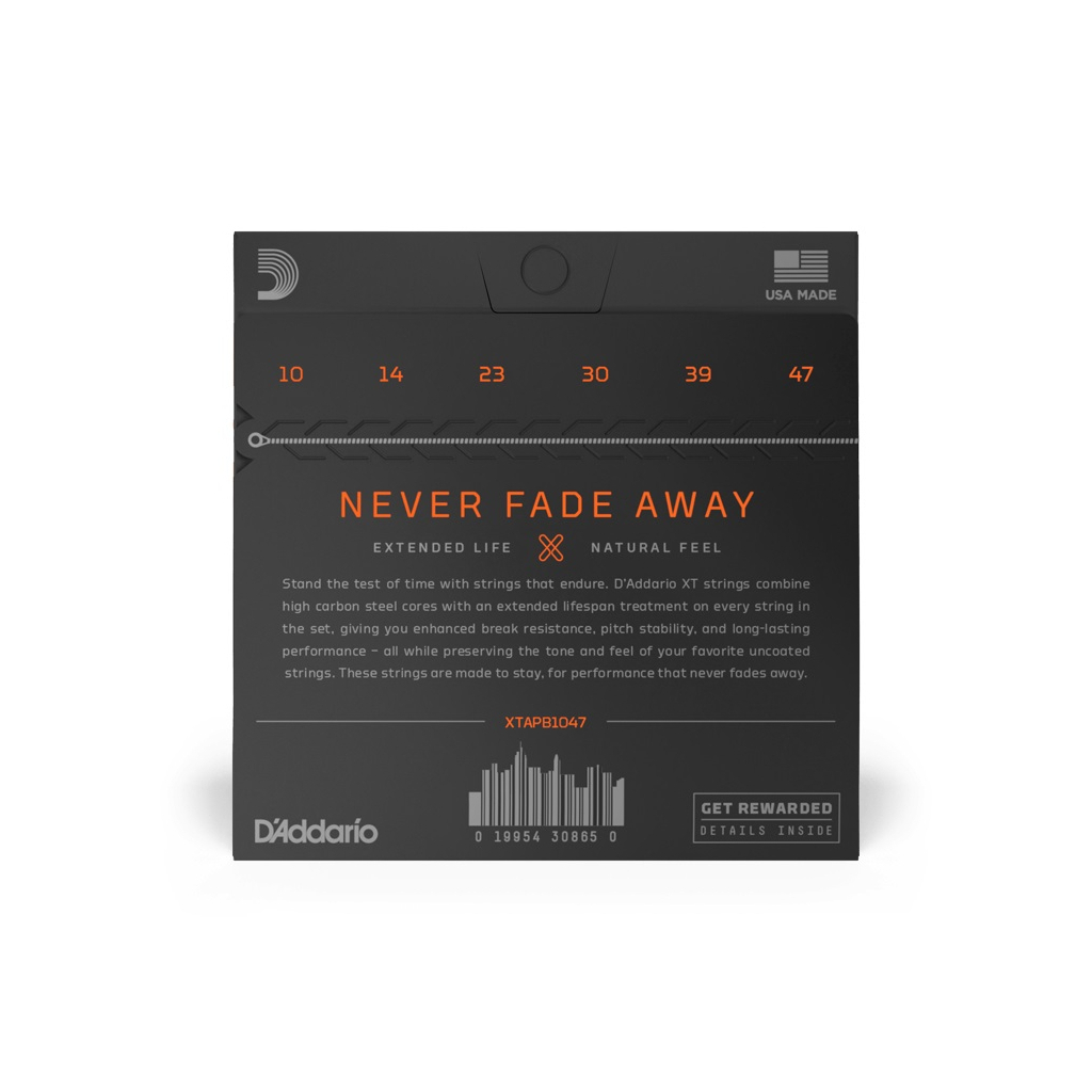 Струни для гітари D'Addario XT Phosphor Bronze Extra Light (10-47) (XTAPB1047) - зображення 3