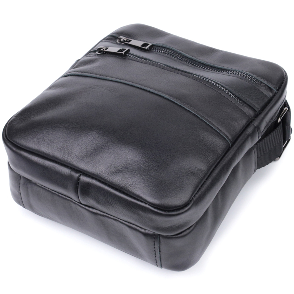 Сумка Shvigel З натуральної шкіри Чорна (22846) - зображення 5