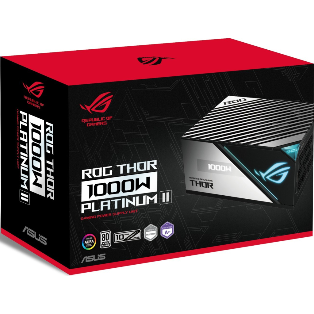 Блок живлення ASUS 1000W ROG THOR 80+ Platinum (90YE00L4-B0NA00) - изображение 8