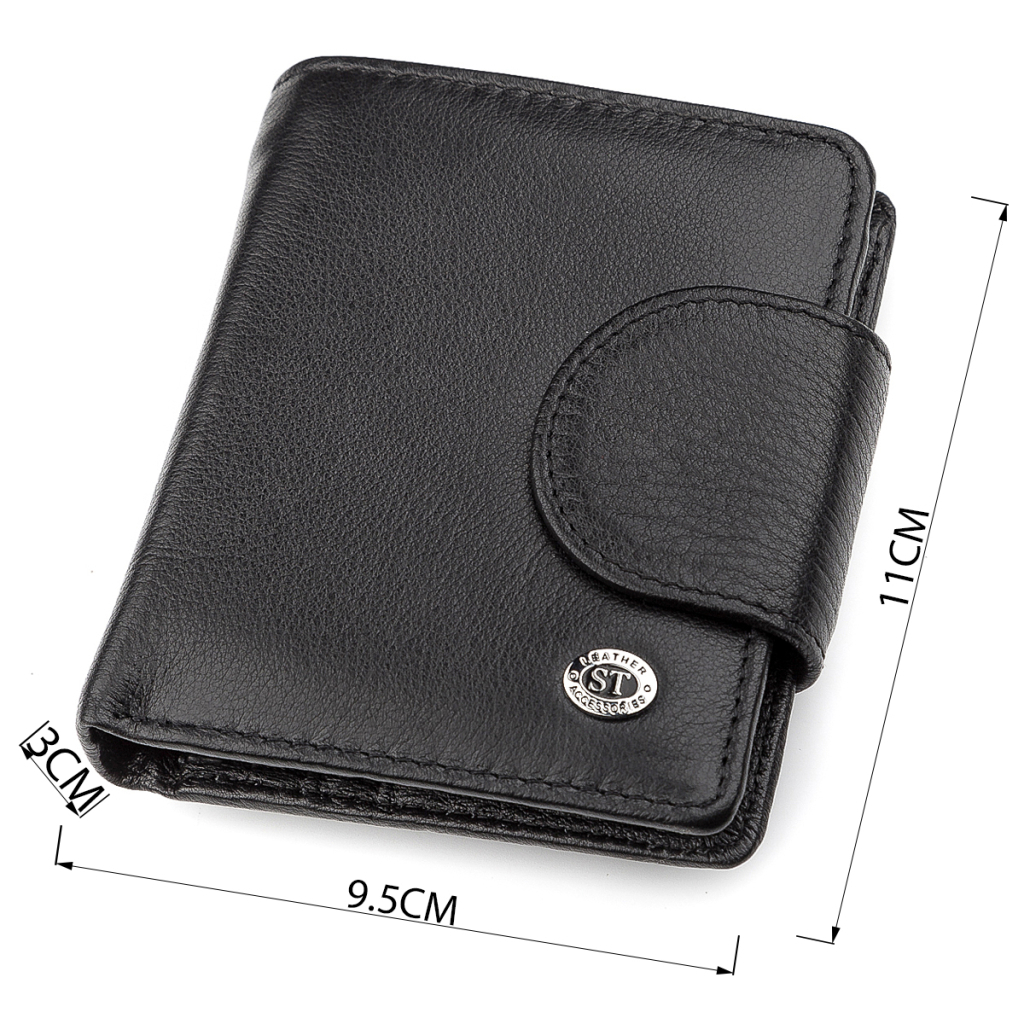 Гаманець ST Leather Шкіряний Чорний (18497) - зображення 3
