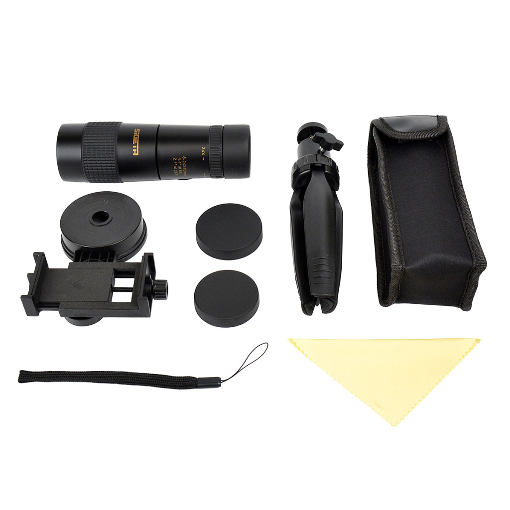 Монокуляр Sigeta Haunt 8-24x40 (штатив, смартфон-адаптер) (65421) - зображення 8