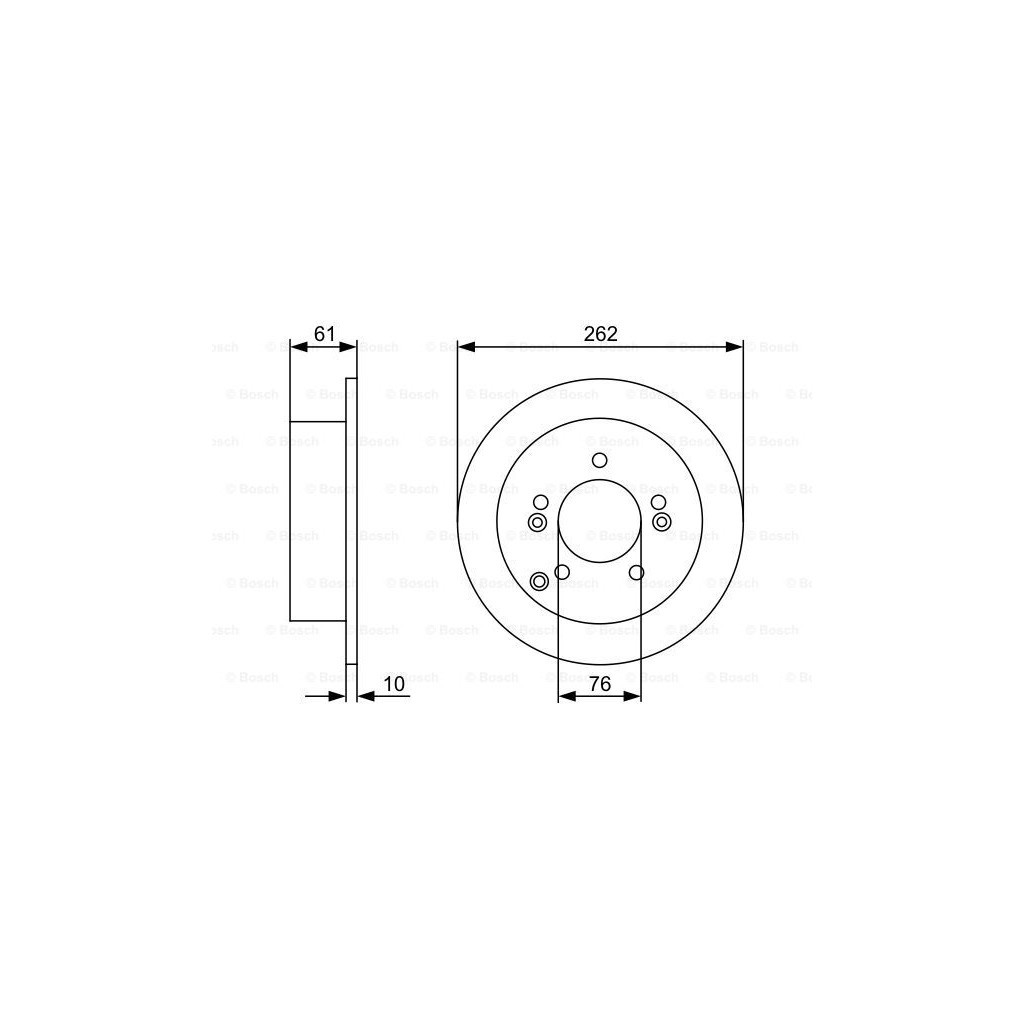 Гальмівний диск Bosch 0 986 479 345 - зображення 5