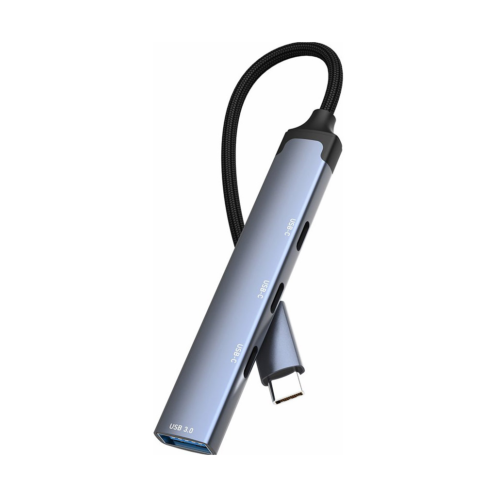 Концентратор ColorWay USB-C 4-in-1 USB-C2.0х3/USB3.0 (CW-HUB07) - изображение 2