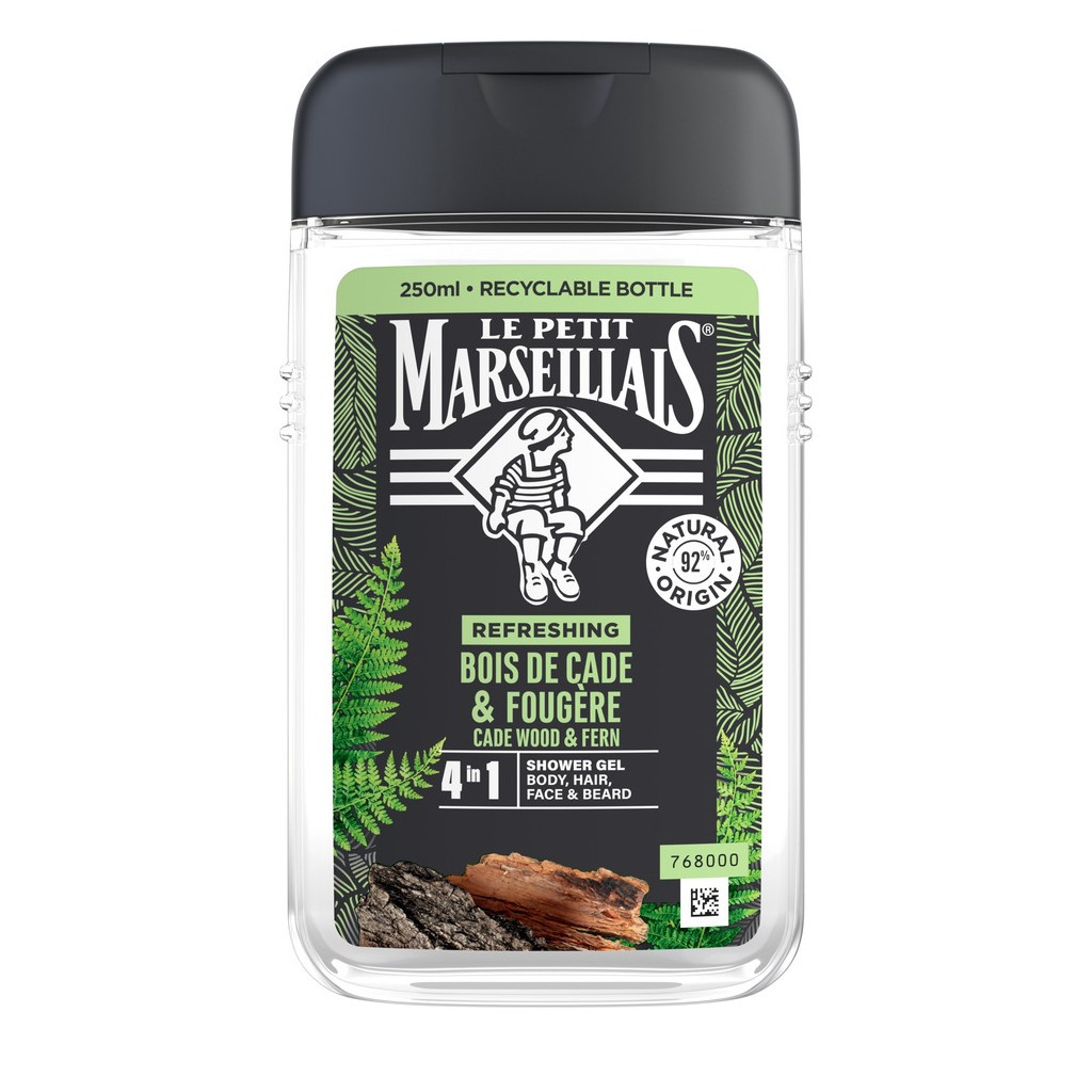 Гель для душу Le Petit Marseillais Ялівець та екстракт папороті 250 мл (3574661259628/3251241035208) - изображение 1