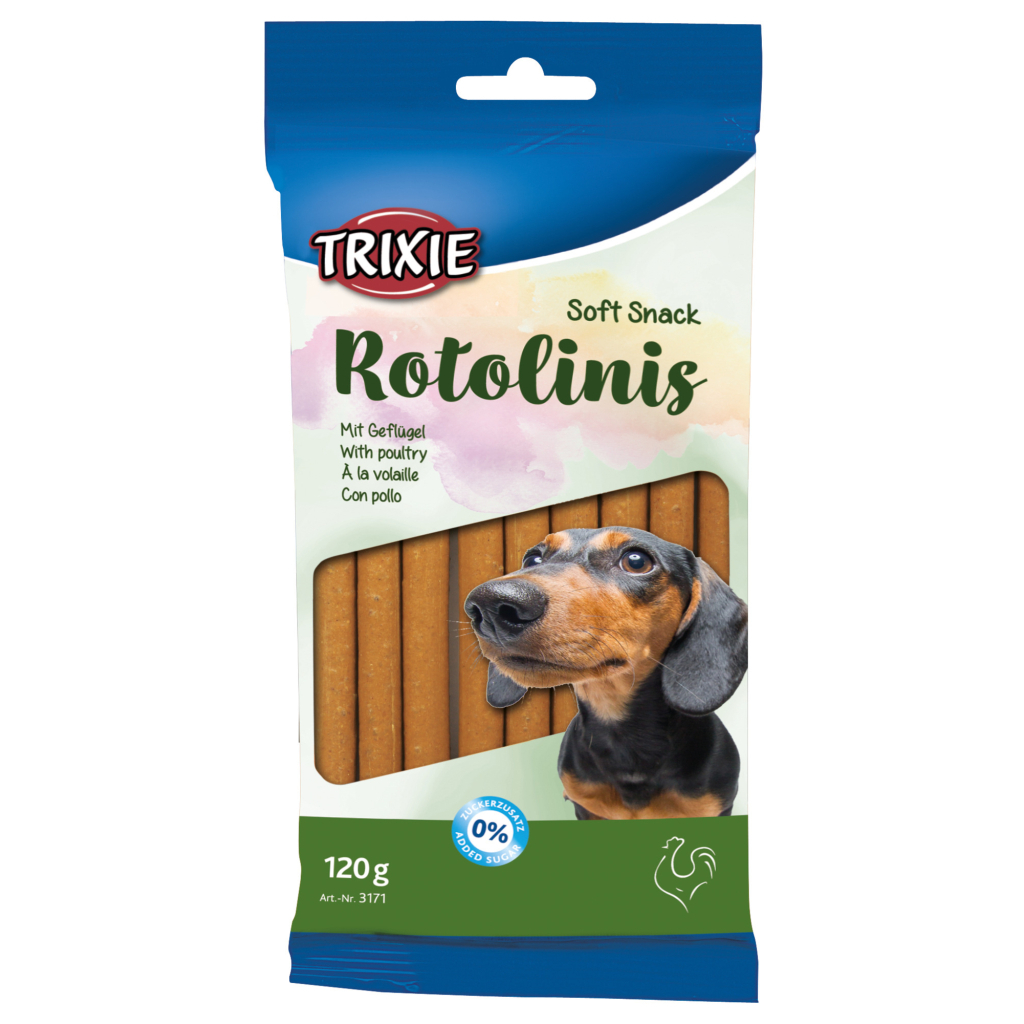 Ласощі для собак Trixie Rotolinis з м'ясом домашньої птиці 12 шт 120 г (4011905031712) - зображення 1
