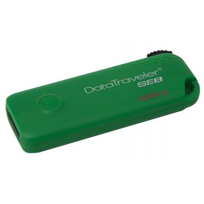 USB флеш накопичувач Kingston 128GB DataTraveler SE8 Green USB 2.0 (DTSE8/128GB) - зображення 3