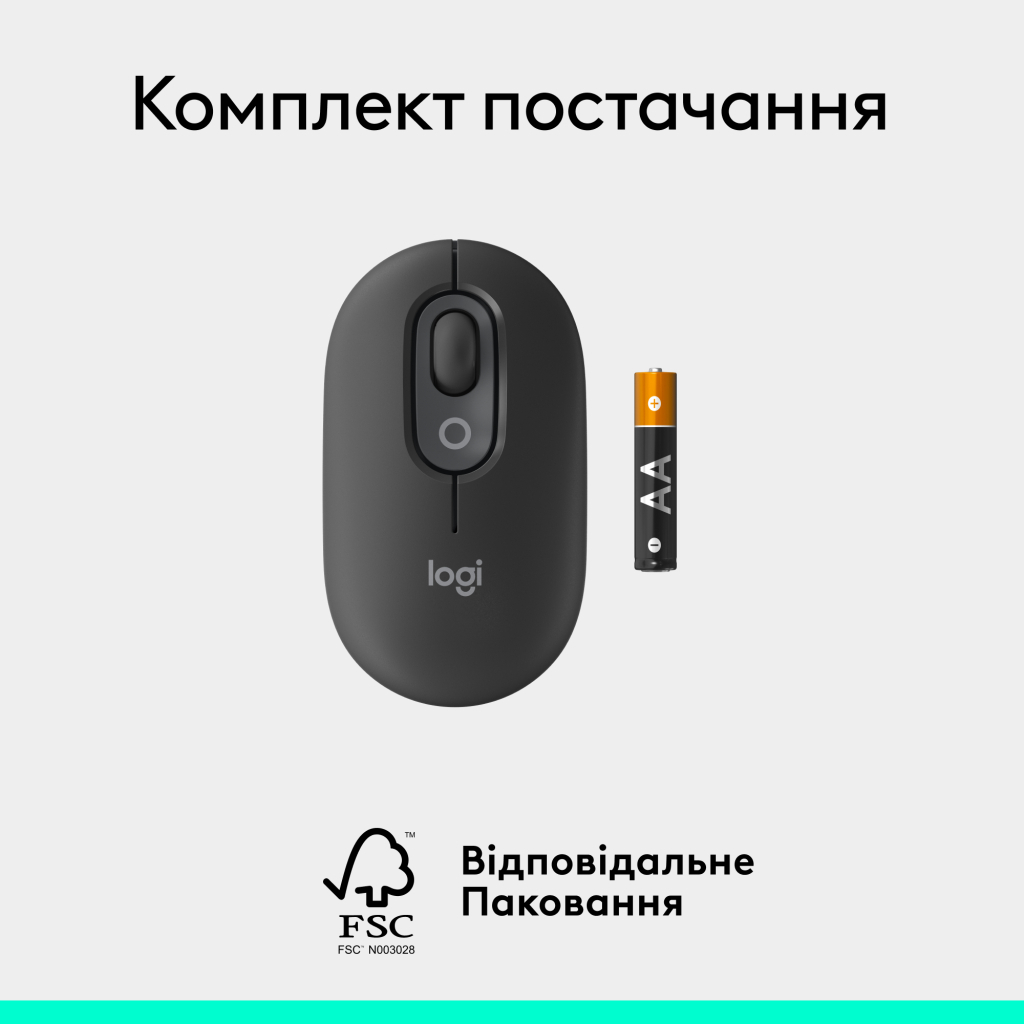 Мишка Logitech POP Mouse With Emoji Bluetooth Graphite (910-007412) - зображення 9