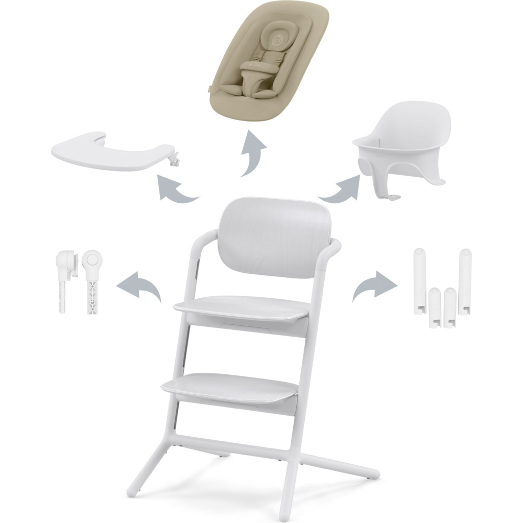 Стілець для годування Cybex Lemo 4в1 All White (521004829) - зображення 1